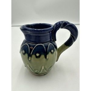 Rare Vintage Castle Arch Pottery Water Pitcher Jug Creamer 4.75” Castle Ireland